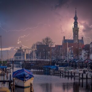 boat in a storm