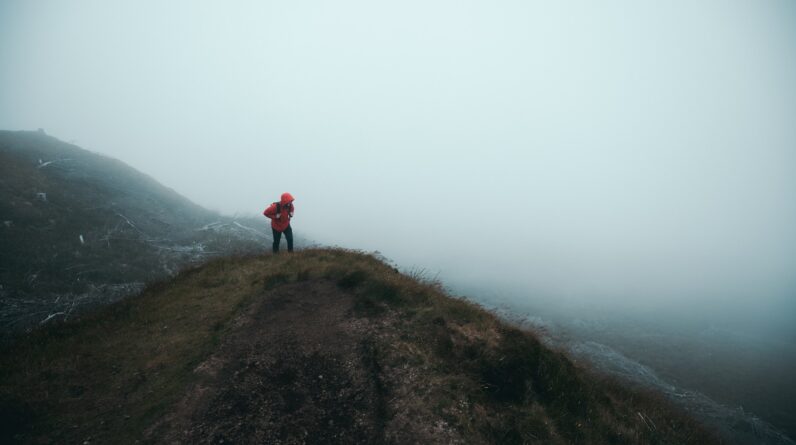 hiking in the wilderness